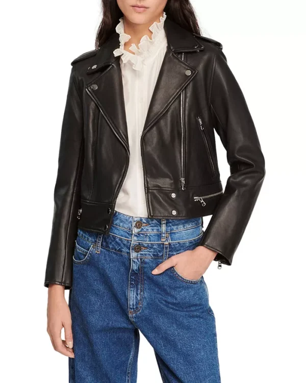 Pelle Pelle Black Cropped Leather Jacket | Pelle Pelle Store