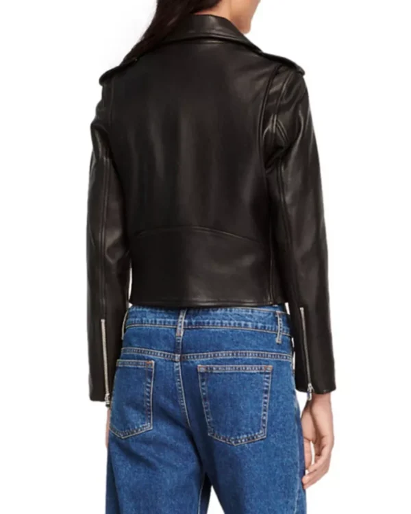 Pelle Pelle Black Cropped Leather Jacket | Pelle Pelle Store - Image 2