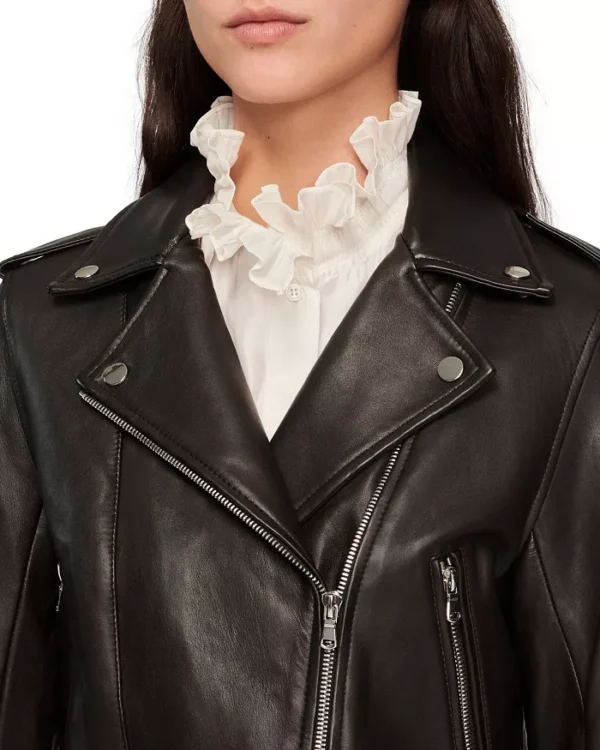 Pelle Pelle Black Cropped Leather Jacket | Pelle Pelle Store - Image 3