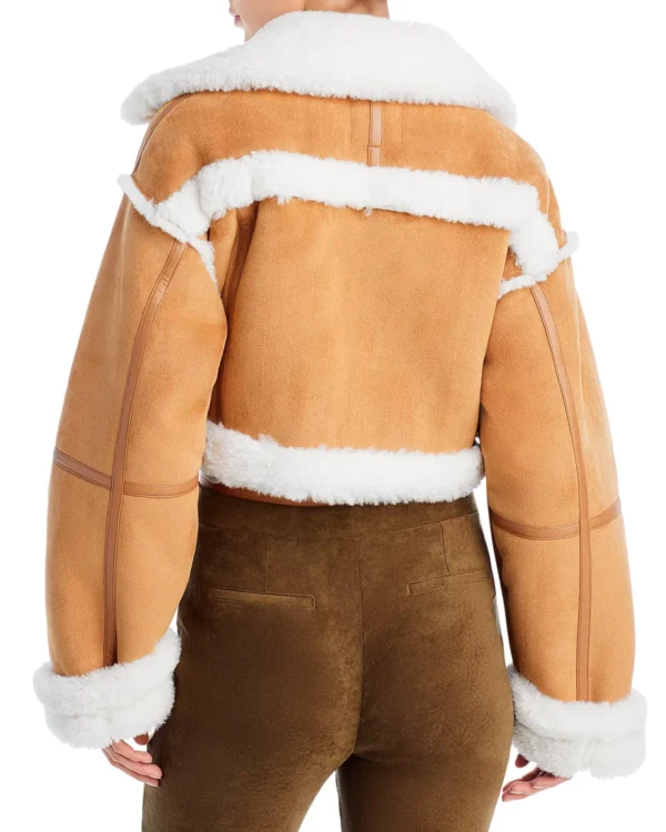 Shearling Cropped Leather Jacket | Pelle Pelle Store - Image 2