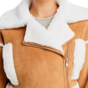 Shearling Cropped Leather Jacket | Pelle Pelle Store