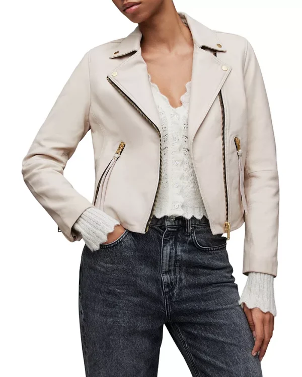 Cropped Leather Biker Jacket | Pelle Pelle Store