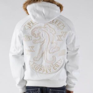 Pelle Pelle Supply Co. White Fur Hood Jacket
