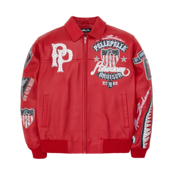 Pelle Pelle American Bruiser Red Jacket | Leather Jacket - Image 2