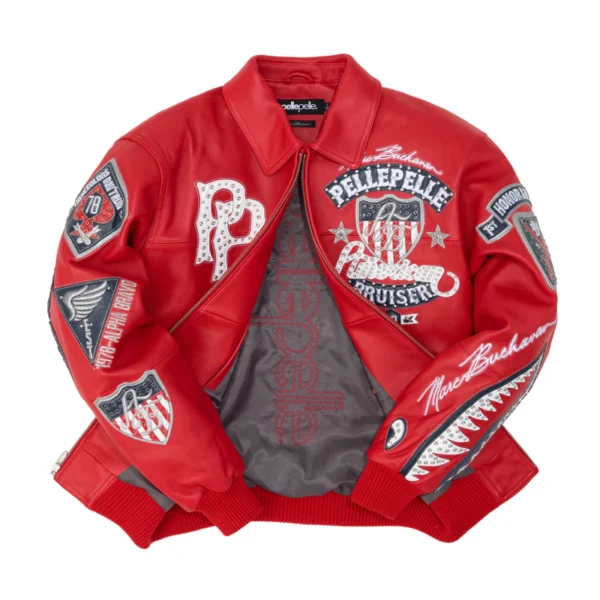 Pelle Pelle American Bruiser Red Jacket | Leather Jacket - Image 3
