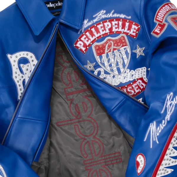 Pelle Pelle American Bruiser Blue Jacket | Leather Jacket - Image 4