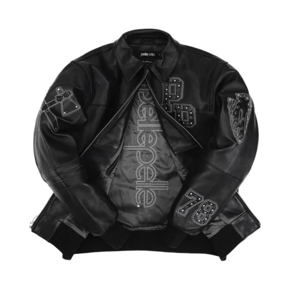 PELLE PELLE BLACK RENEGADES LEATHER JACKET - Image 3