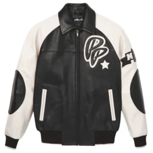 Pelle Pelle White Black Soda Club Jacket | Leather Jacket