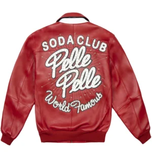 Pelle Pelle Red Soda Club Studs Jacket | Leather Jacket