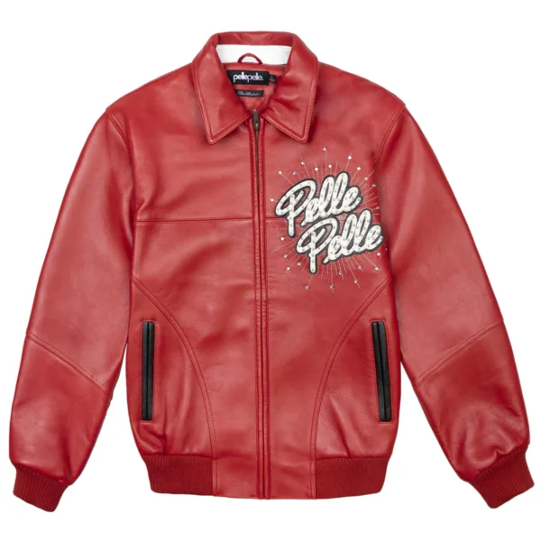 Pelle Pelle Red Soda Club Studs Jacket | Leather Jacket - Image 2