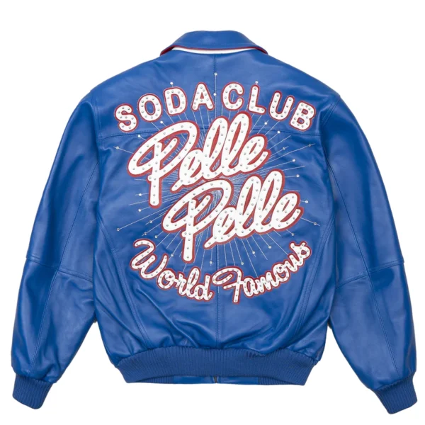 New Arrival Pelle Pelle Blue Soda Club Jacket | World Famous - Image 2