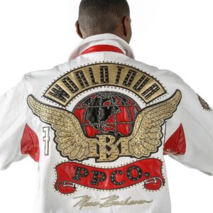White Pelle Pelle World Tour Leather Jacket