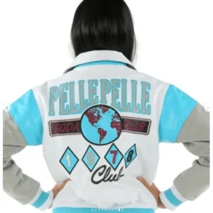 Pelle Pelle Soda Club Women Varsity Jacket | Wool & Leather