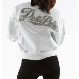Pelle Pelle Women Studded Leather Jacket | White Jacket