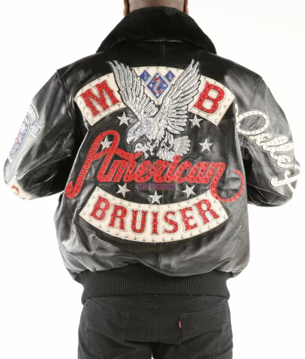 Bold American Bruiser Black Pelle Pelle Jacket