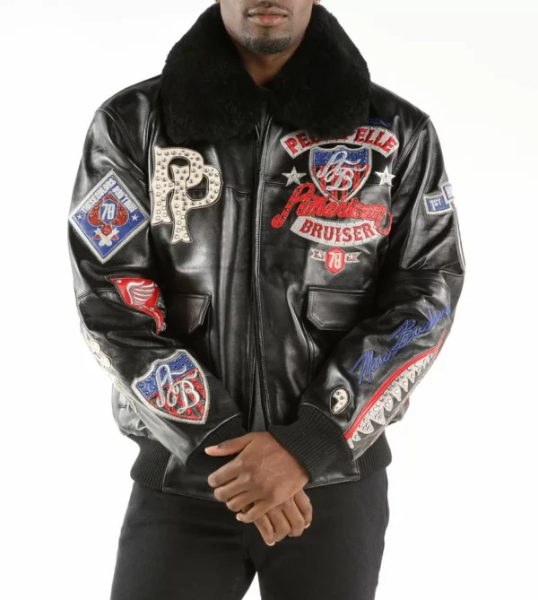 Black Pelle Pelle American Bruiser Jacket - Image 2