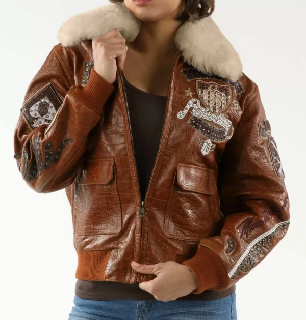 Pelle Pelle American Brown Bombshell Jacket - Image 2