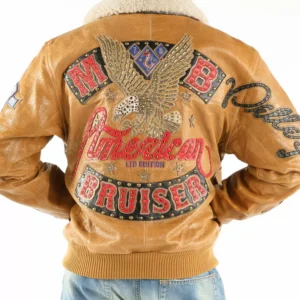 American Bruiser Brown Pelle Pelle Jacket