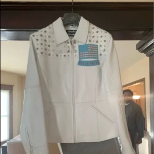 PELLE PELLE AMERICANA WHITE LEATHER JACKET