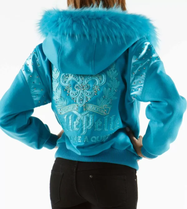 Pelle Pelle Blue Live Like a Queen Jacket