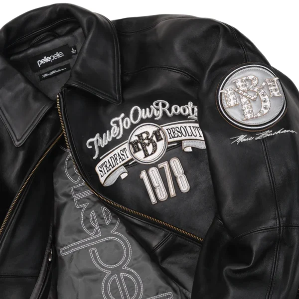 PELLE PELLE WHITE TRUE TO OUR ROOTS LEATHER JACKET - Image 3
