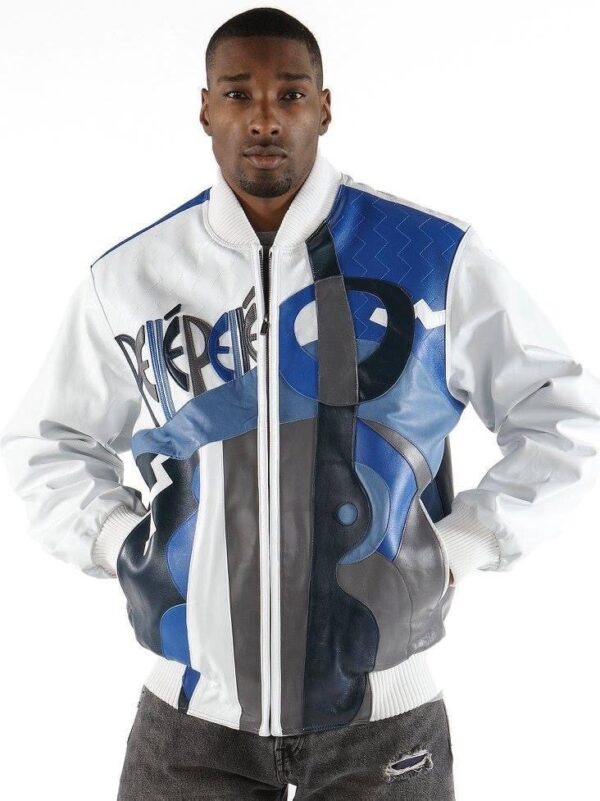 Pelle Pelle White Plush Picasso Jacket