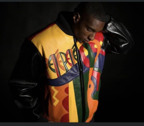 Pelle Pelle Picasso Plush Jacket | Yellow Black Orange - Image 2