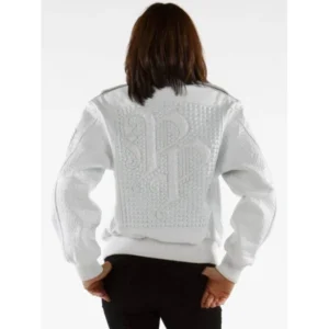 Pelle Pelle Glowing White Leather Jacket MB Bomber