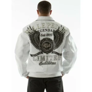 Pelle Pelle White Leather Men Jacket | Legendary Jacket