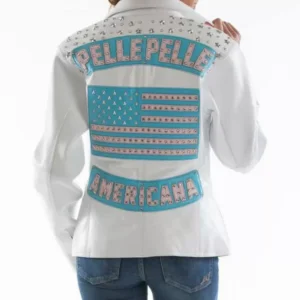 Pelle Pelle All American White Blue Jacket