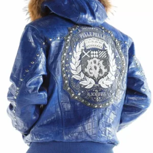 Pelle Pelle Blue Emblem Hooded Jacket