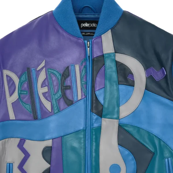 Pelle Pelle Blue Picasso Leather Jacket | Men & Women - Image 3
