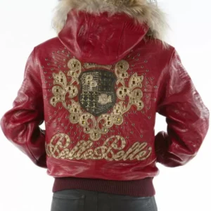 Pelle Pelle Crest Red Hood Leather Jacket