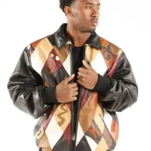 Authentic Pelle Pelle Mens Multicolor Jacket