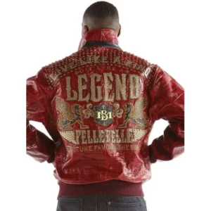 PELLE PELLE MEN RED CROCODILE JACKET