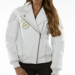 Pelle Pelle Rebel White Leather Jacket