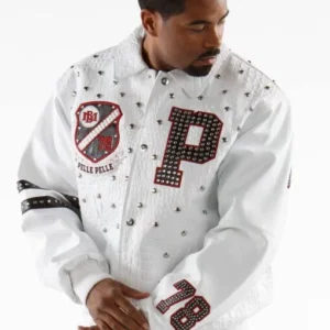 Pelle Pelle White 1978 Studded Leather Jacket | MB Jacket