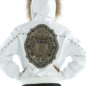 Pelle Pelle MB Emblem Hooded Studded Jacket