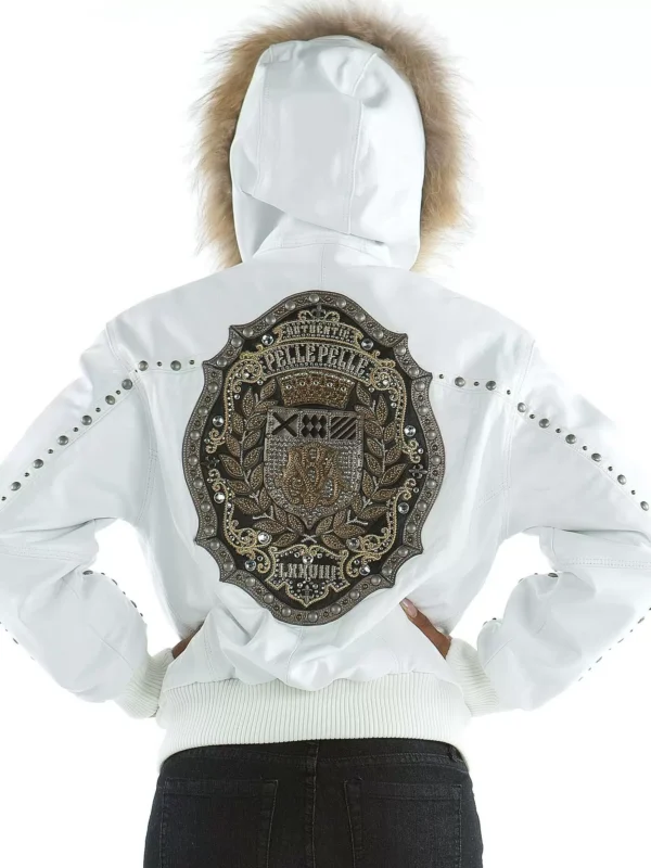 Pelle Pelle MB Emblem Hooded Studded Jacket