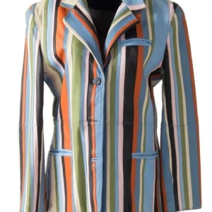 Pelle Pelle Multicolor Leather Long Coat | Women Coat
