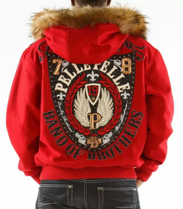 Red Pelle Pelle Band of Brothers Jacket