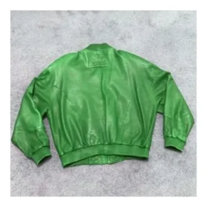 Pelle Pelle Bomber Green Leather Jacket | MB Jacket
