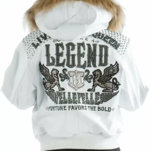 White Pelle Pelle Live Like a Queen Jacket