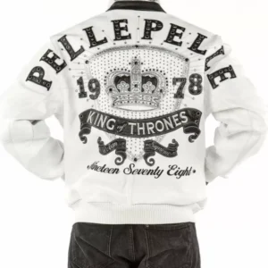 White Pelle Pelle King Of Thrones Jacket