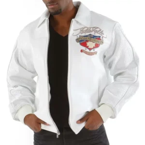 Pelle Pelle White MB Men Leather Jacket | Limited Edition