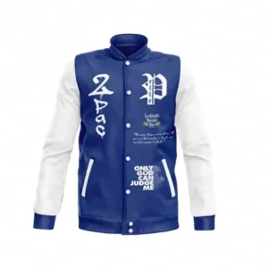 Pelle Pelle Tupac Blue Leather Jacket | Legends Never Die