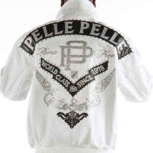 Pelle Pelle Born Free White Leather Jacket