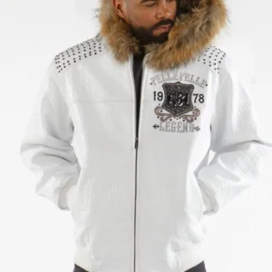 Pelle Pelle Men Freecrack MB White Jacket | Leather Jacket