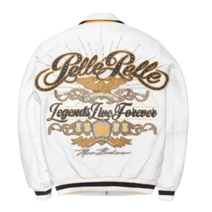 Pelle Pelle Legends Live Forever White Jacket | MB Jacket