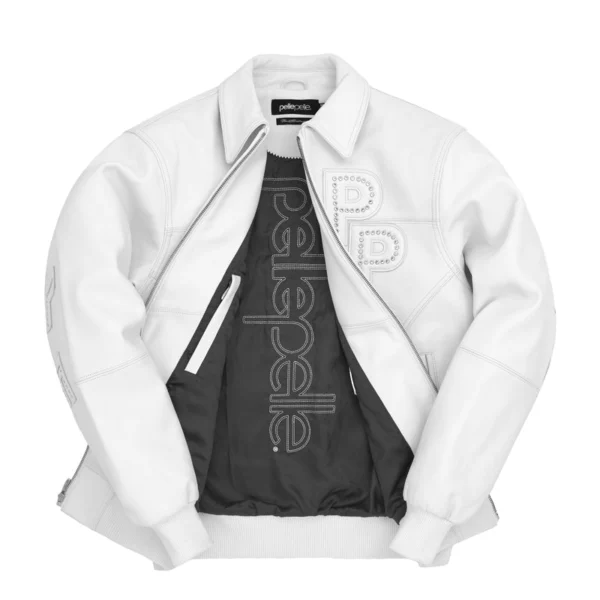 Pelle Pelle White Stone Leather Jacket | Pelle Pelle Store - Image 3